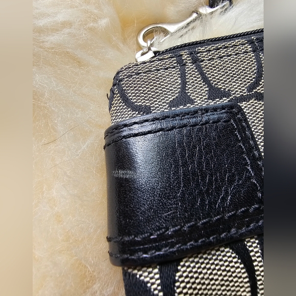 Coach Signature Monogram Wristlet Wallet - Picture 7 of 9